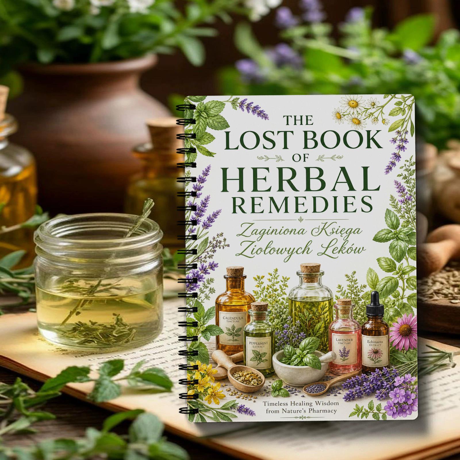 Herbal And Wellness - สมุดบันทึกสมุนไพร ฉบับปกพลาสติก สำหรับนักสมุนไพรและบันทึกสุขภาพแบบธรรมชาติ