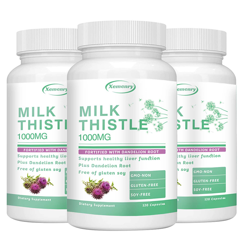 Milk Thistle Capsules 1000มก.  - Milk Thistle Silymarin บทวิจารณ์และราคา