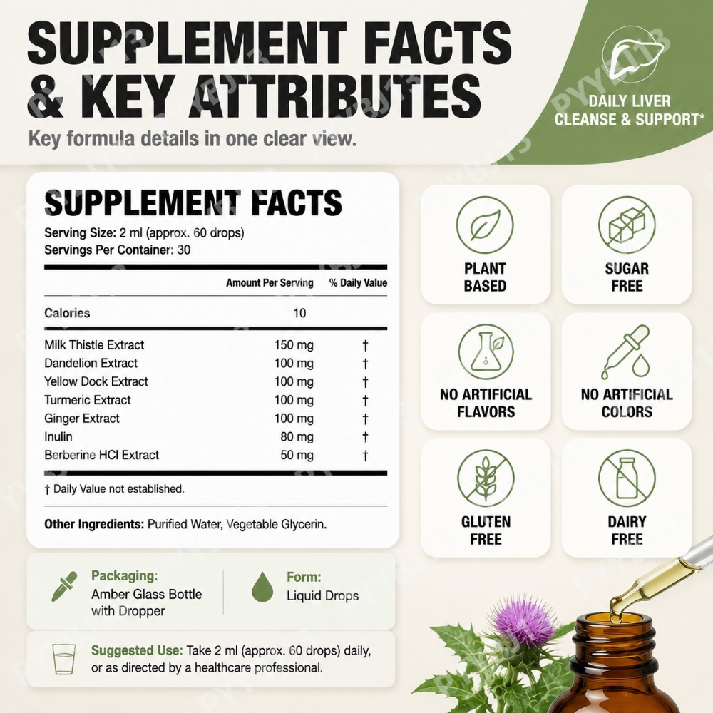 หยดบำรุงตับผสมเบอร์เบอรีน สารส - Herbal And Wellness บทวิจารณ์และราคา