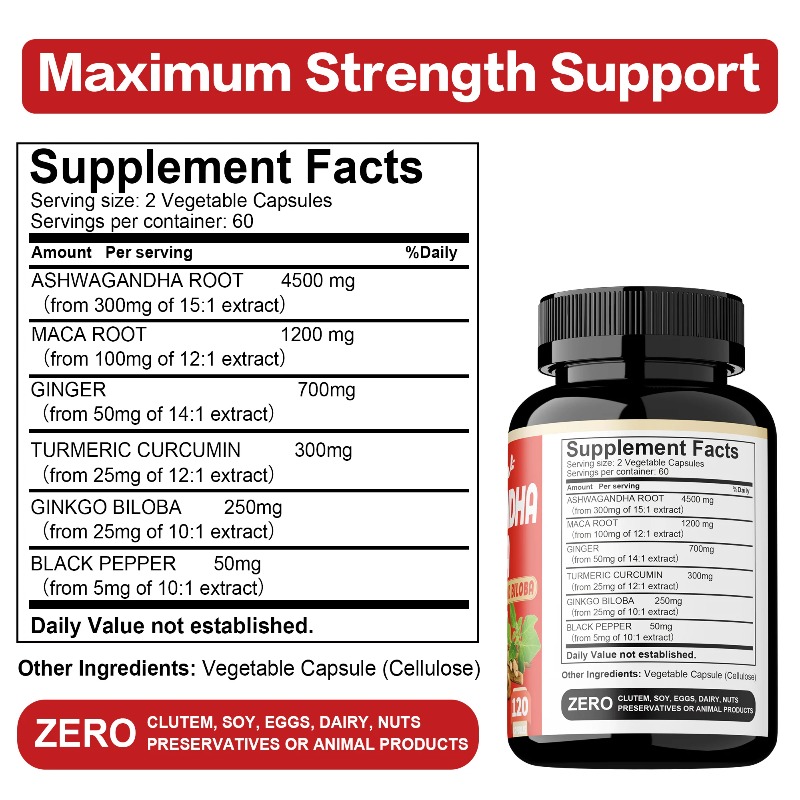 อาหารเสริมอัชวกันดาและมาคา - ช - Ginkgo Biloba Extract บทวิจารณ์และราคา