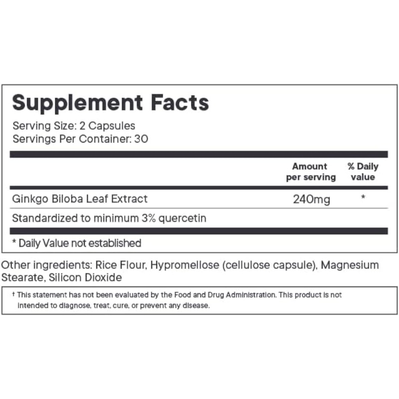 แคปซูลสารสกัดจากใบแปะก๊วย |    - Ginkgo Biloba Extract บทวิจารณ์และราคา